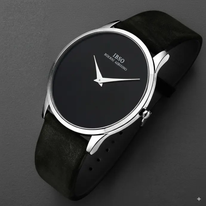 IBSO Men's Classic Watch Black Dial Silver (copy)